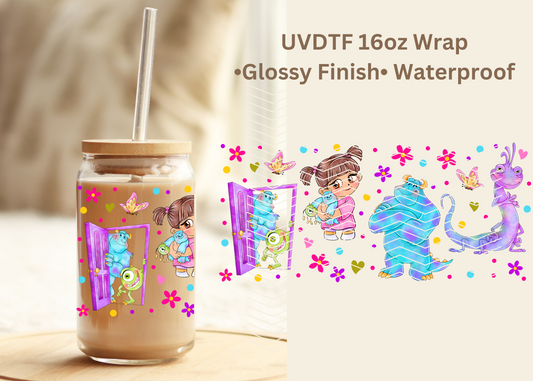 #585 Monsters Inc 16 oz UVDTF Wrap