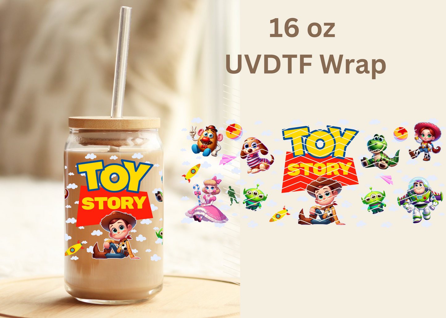 #485 Toy Story UVDTF 16 oz Wrap