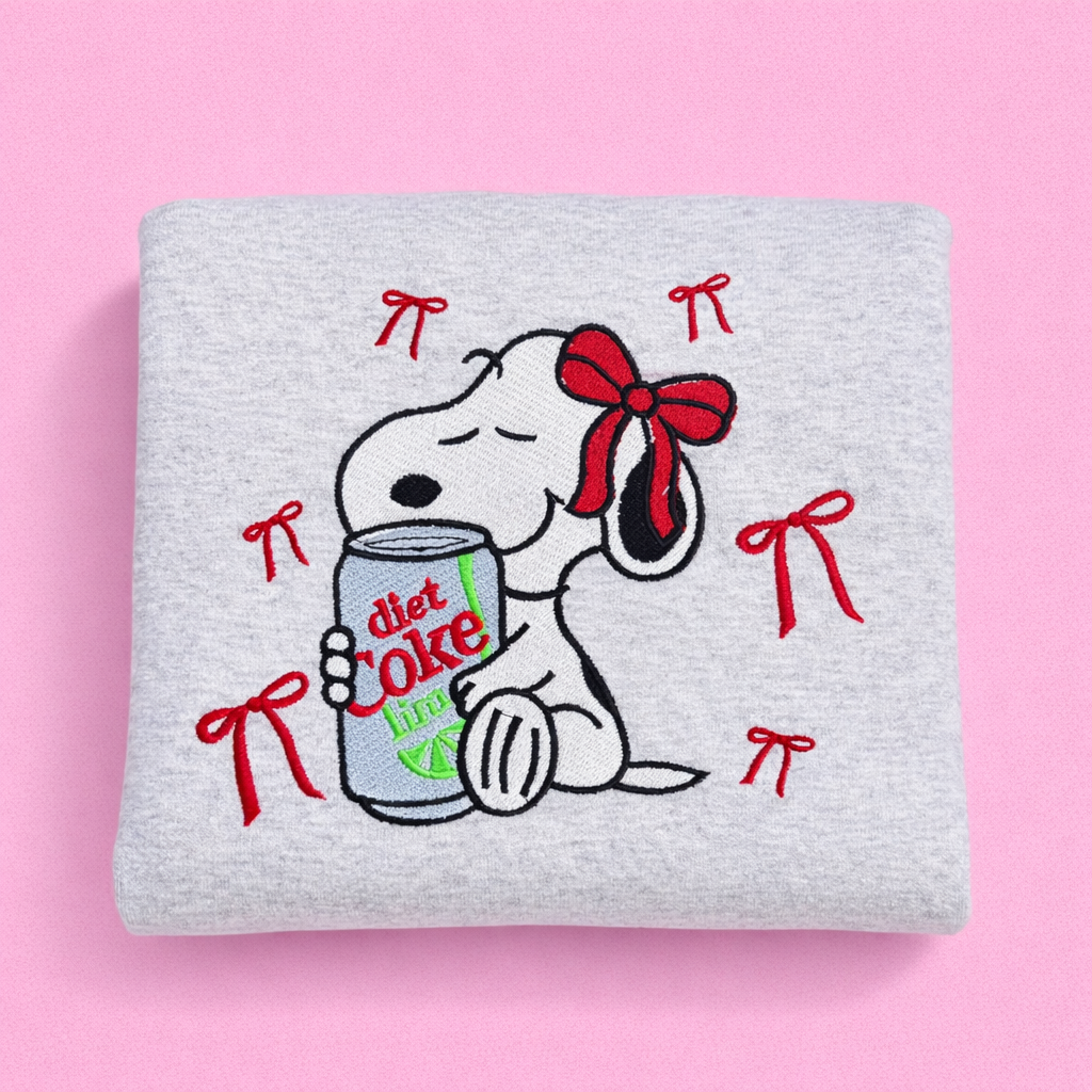 Diet Coke SWS~ Embroidered Crewneck