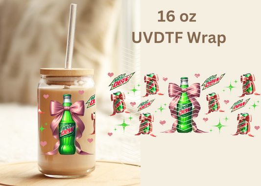 #444 Mountain Dew Coquette UVDTF 16 oz Wrap