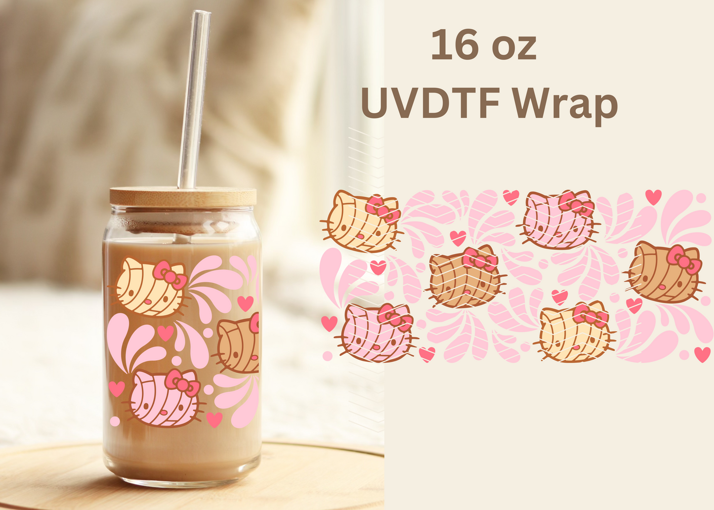 #494 HK Concha Talavera UVDTF 16 oz Wrap