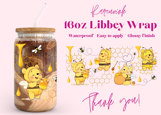 #1227 Exclusive WT POOH 16oz UVDTF Wrap