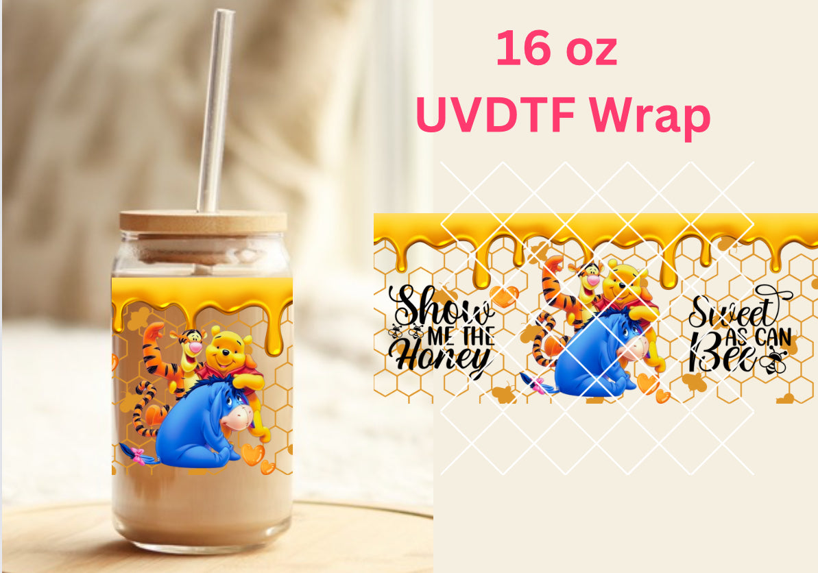 #327 Winnie Show me the Honey UVDTF 16 oz Wrap