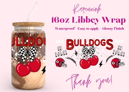 #1083 Bulldog Cherry 16oz UVDTF Wrap