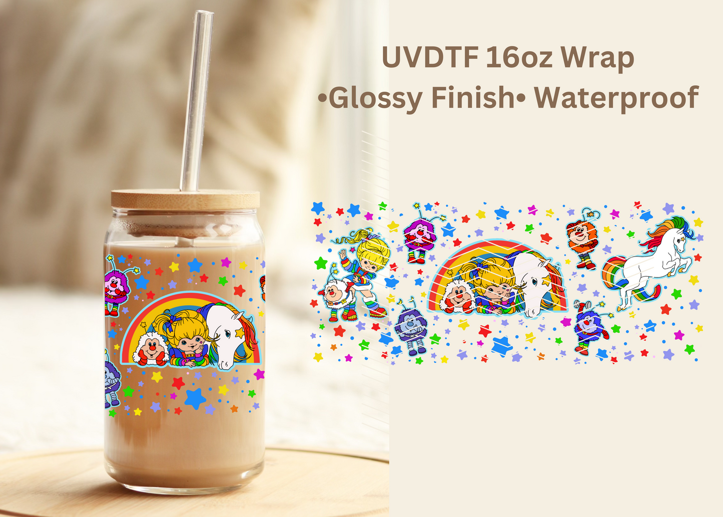 #600 Rainbow Brite 16 oz UVDTF Wrap