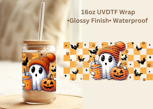 #643 Orange Ghost 16oz UVDTF Wrap