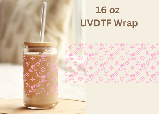 #466 Barbie Lv UVDTF 16 oz Wrap