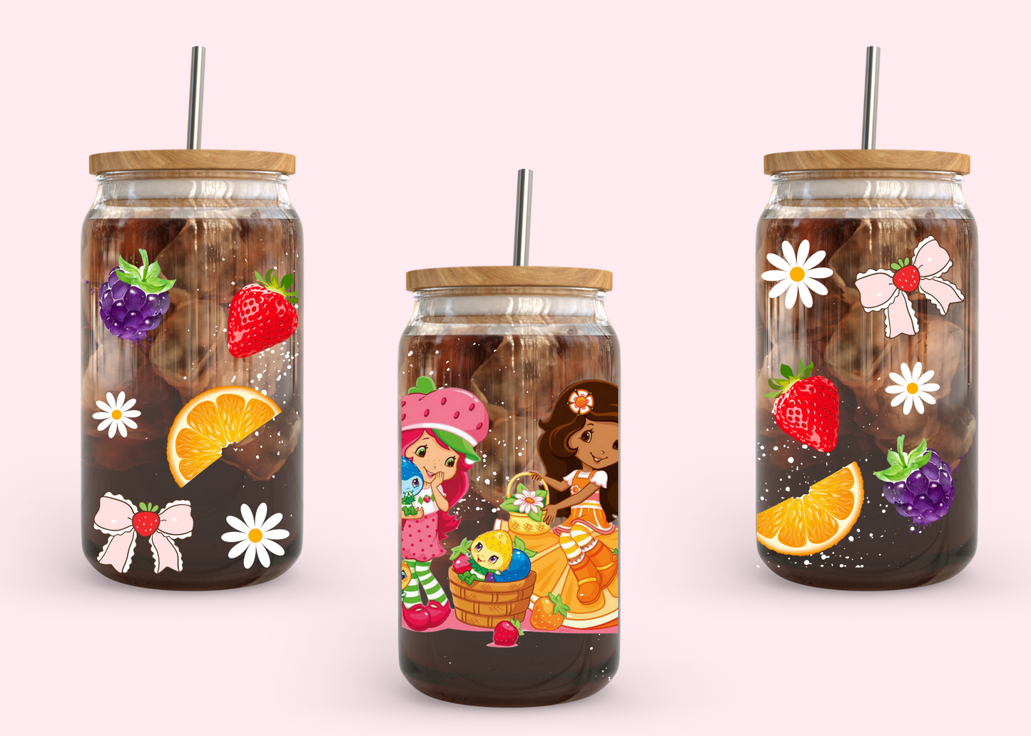 #1055 Strawberry Shortcake 16oz UVDTF Wrap