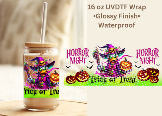 #543 Duck Halloween 16oz UVDTF wrap