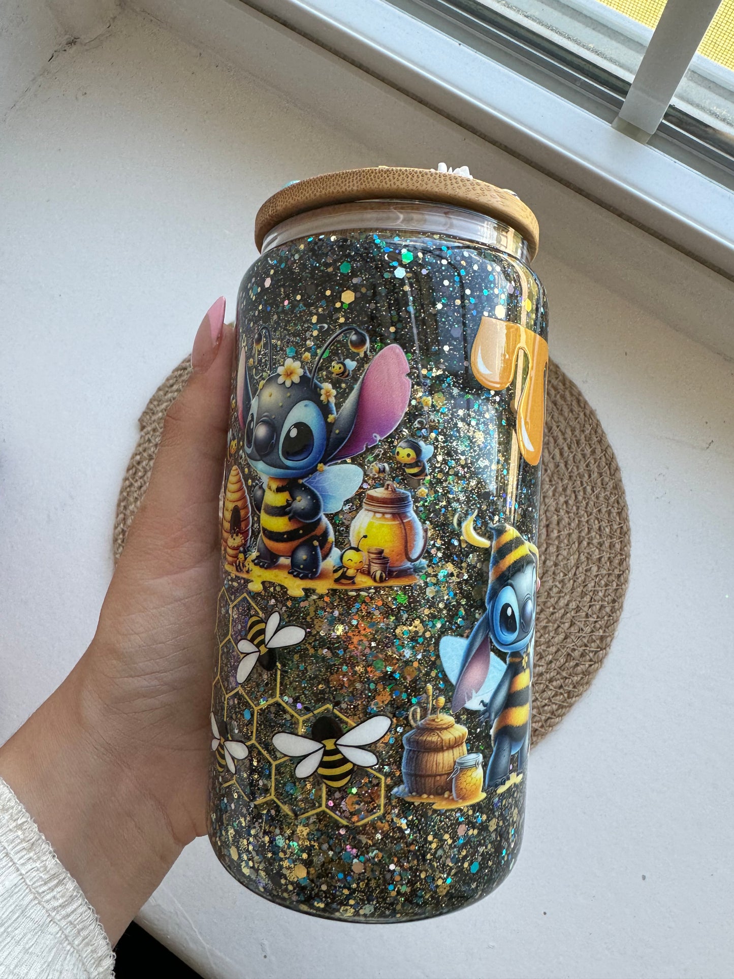 Stitch x Honey Snow Globe 16oz Cup