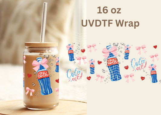 #441 Coco Cola Coquette UVDTF 16 oz Wrap