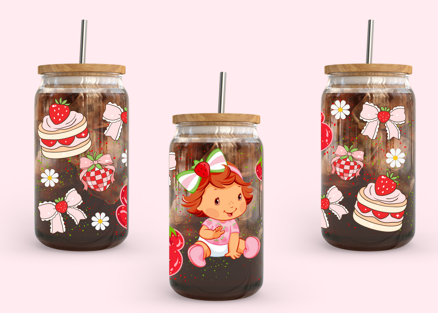 #1074 Strawberry Baby 16oz UVDTF Wrap
