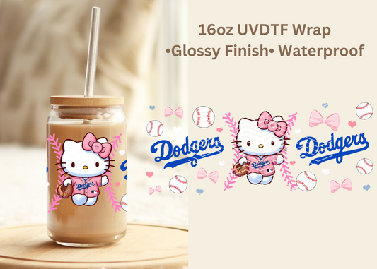 #692 Hk Dodgers 16oz UVDTF Wrap