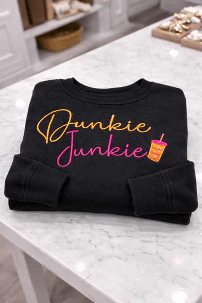 Dunkie Junkie Embroidered Sweatshirt