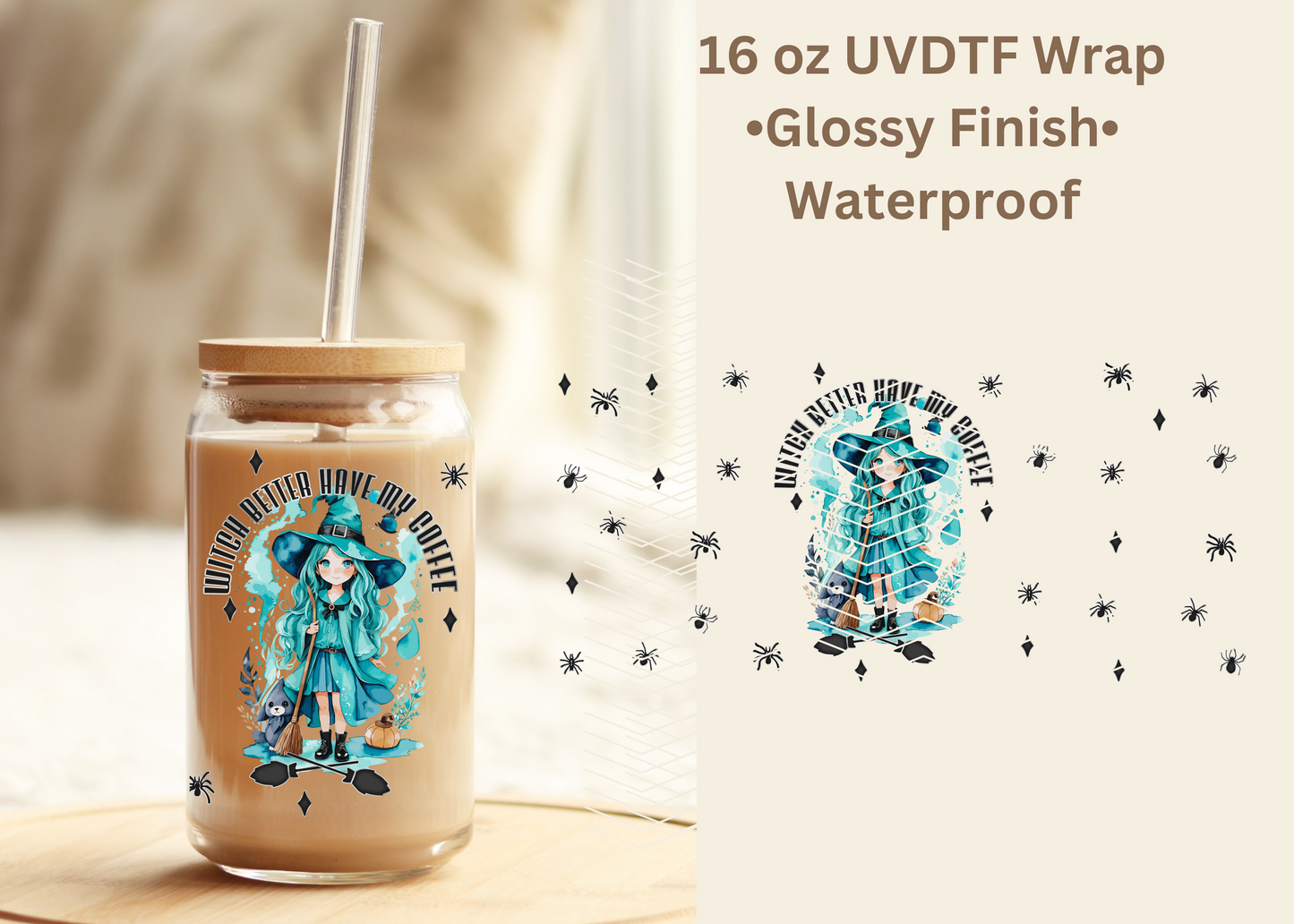 #506 Witch 16 oz UVDTF wrap