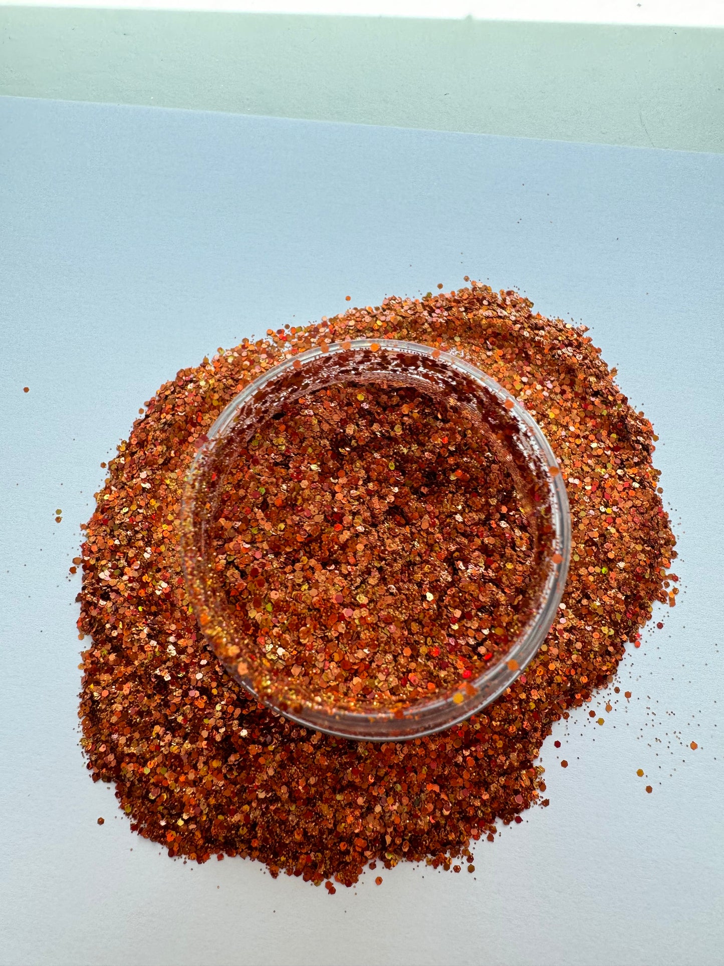 Burnt Orange Glitter 2oz Jar