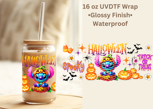 #535 Halloween Stitch 16 oz UVDTF wrap