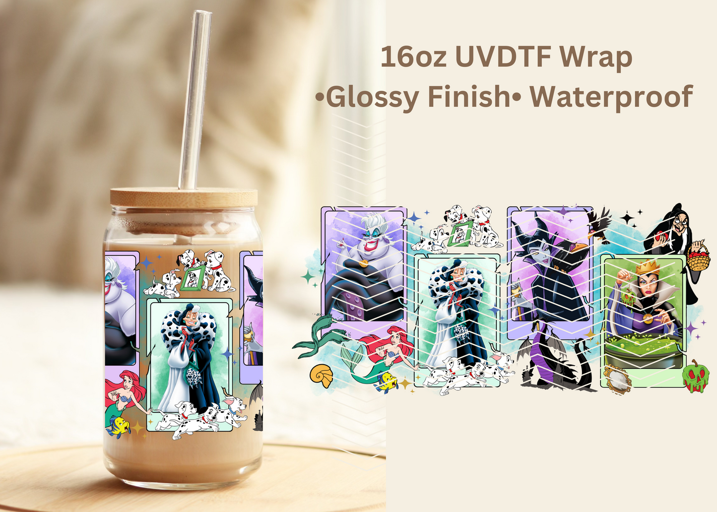 #625 Ursula 16oz UVDTF Wrap