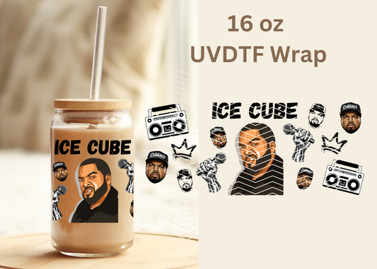 #350 Ice Cube UVDTF 16 oz Wrap