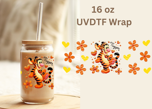 #334 Tigger UVDTF 16 oz Wrap