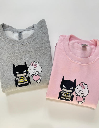 Hk Batman Kiss Embroidered Sweatshirt