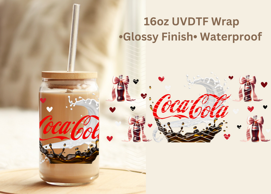 #672 Coca Cola Exclusive 16oz Uvdtf wrap