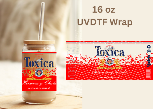 #461 Toxica Red UVDTF 16 oz Wrap