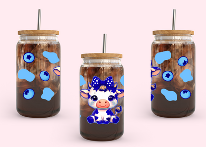 #1024 Blueberry Cow 16oz UVDTF Wrap