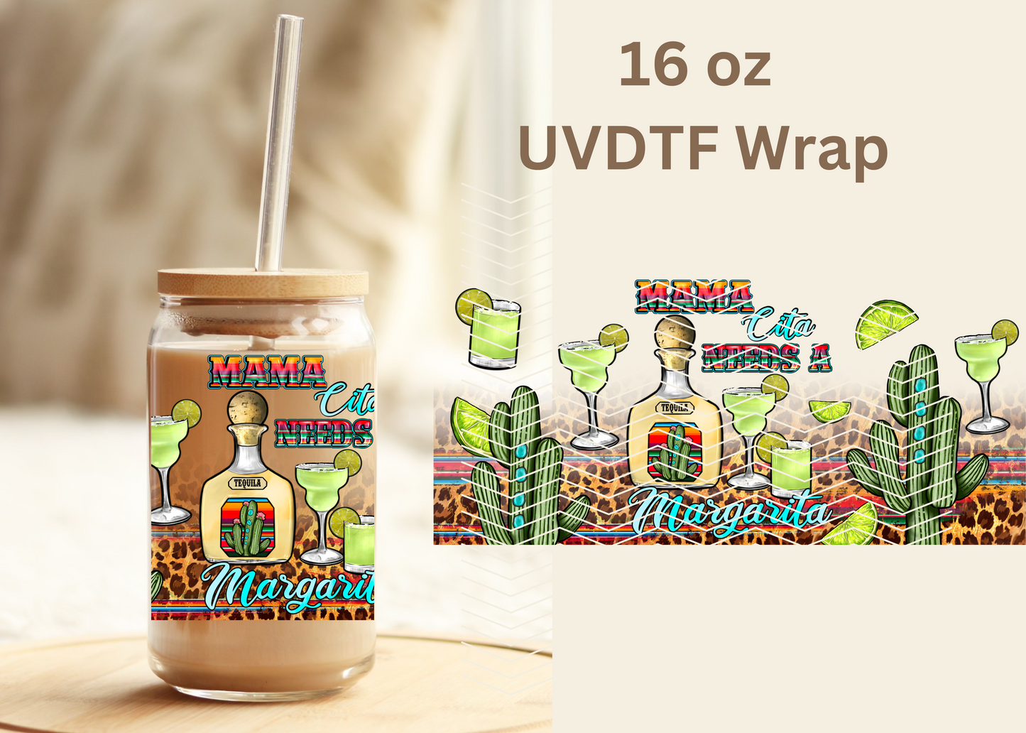 #464 Mama Cita UVDTF 16 oz Wrap