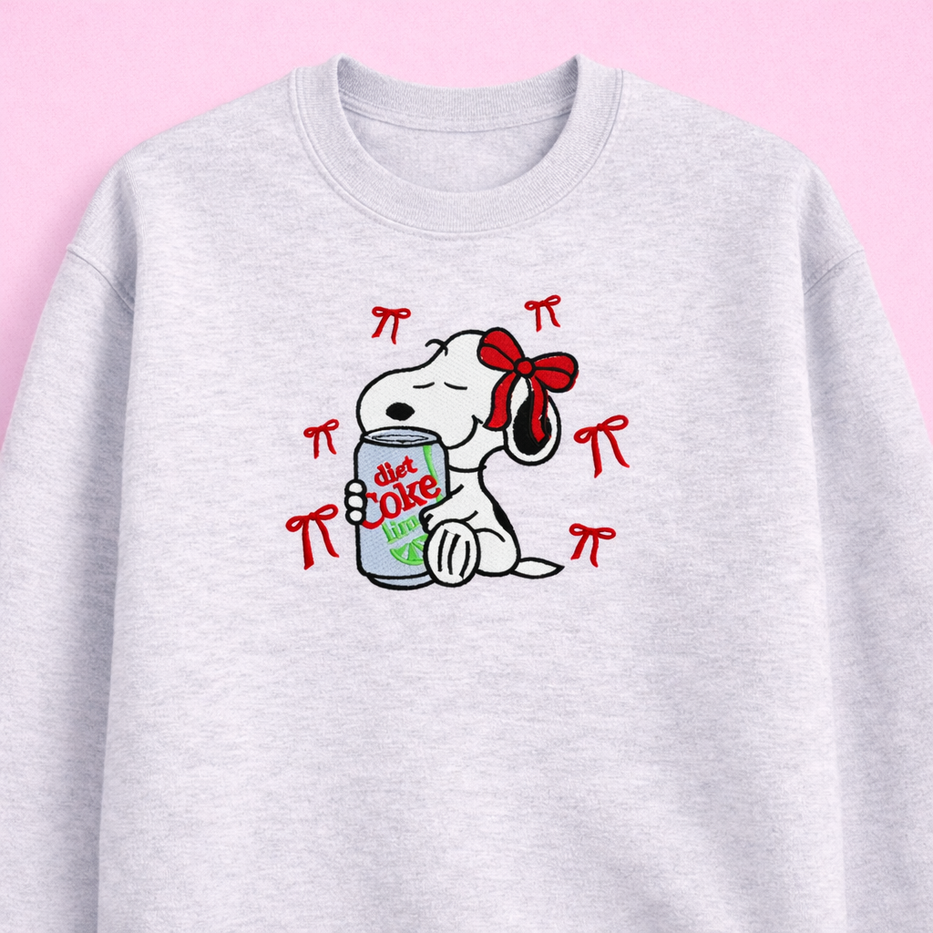 Diet Coke SWS~ Embroidered Crewneck