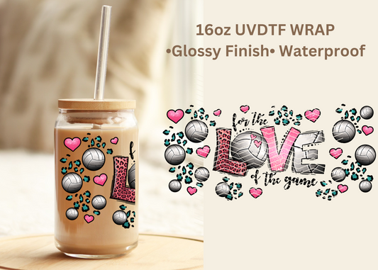 #565 Volleyball 16oz UVDTF Wrap