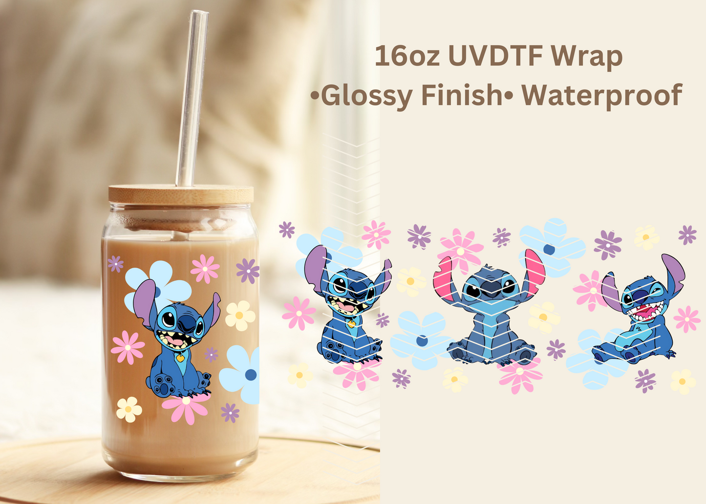 #644 Stitch Exclusive 16oz UVDTF Wrap