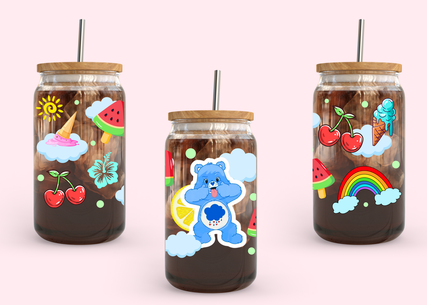 #1079 Carebears 16oz UVDTF Wrap