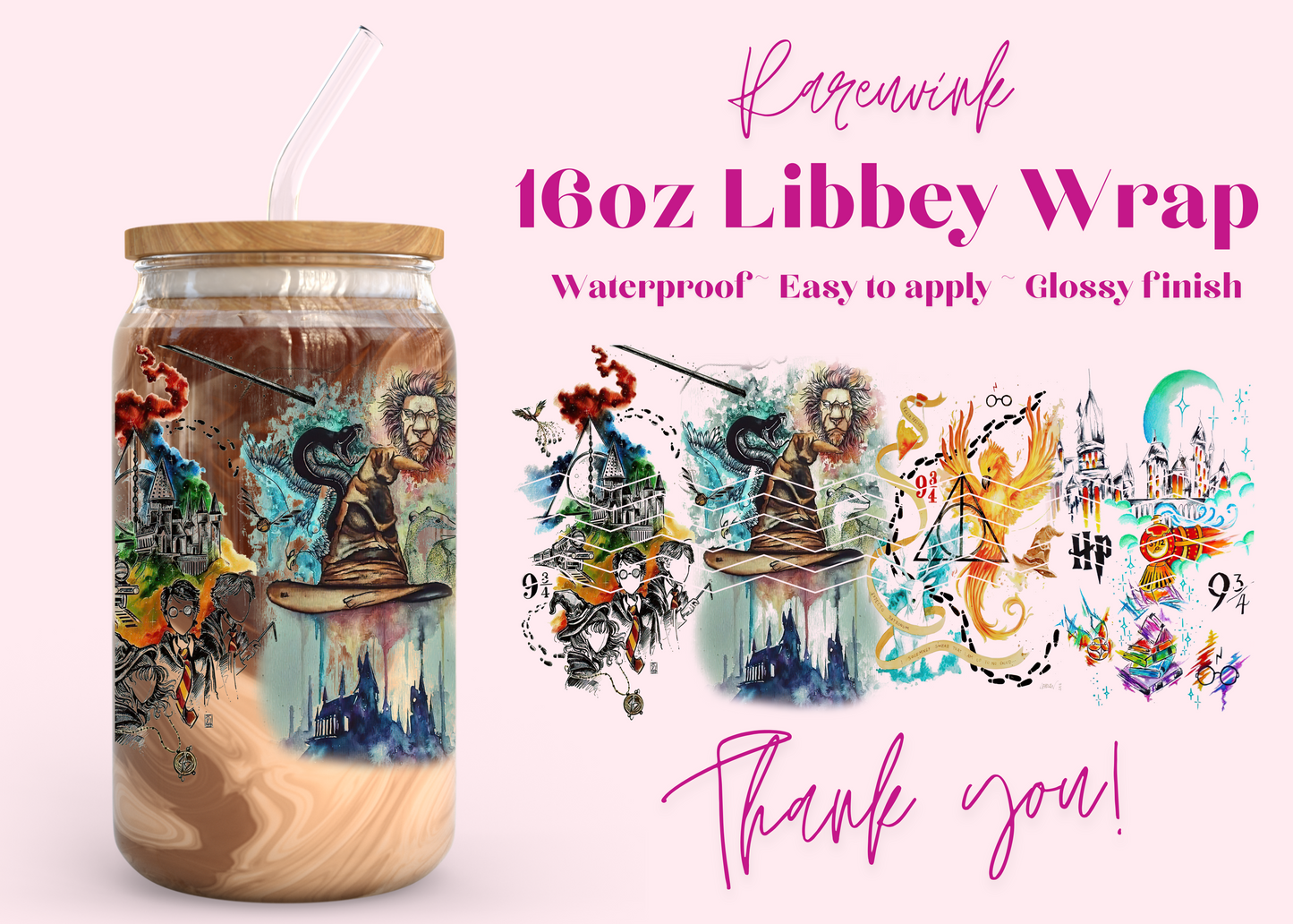 #868 Harry Potter 16oz UVDTF Wrap