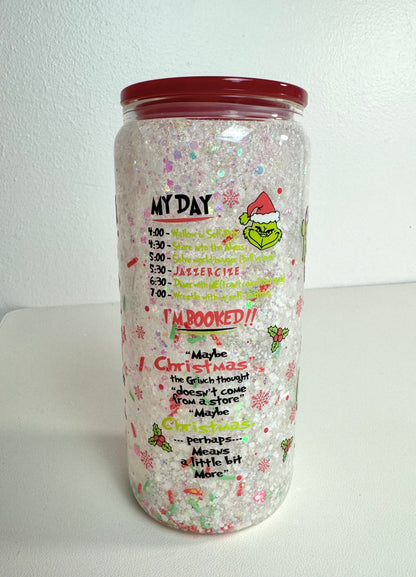 Grinch Snow Globe 16oz Tumbler