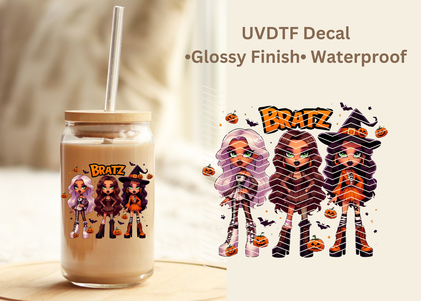 #578 Halloween Bratz UVDTF Decal