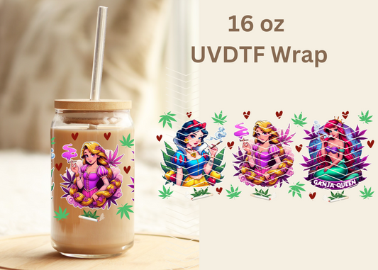 #355 Stoned Princesses UVDTF 16 oz Wrap