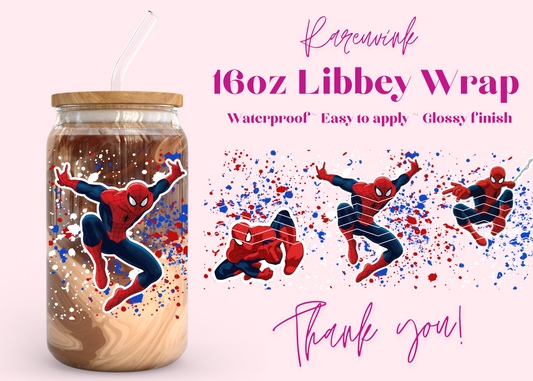 #857 Spiderman Exclusive 16oz UVDTF Wrap