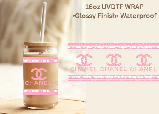 #524 Pink CC 16 oz UVDTF wrap