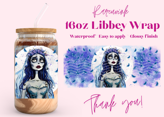 #1149 Corpse Bride 16oz UVDTF Wrap