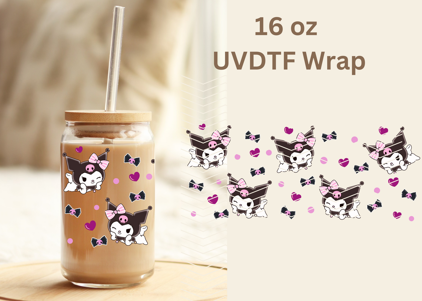 #422 Kuromi Exclusive UVDTF 16 oz Wrap