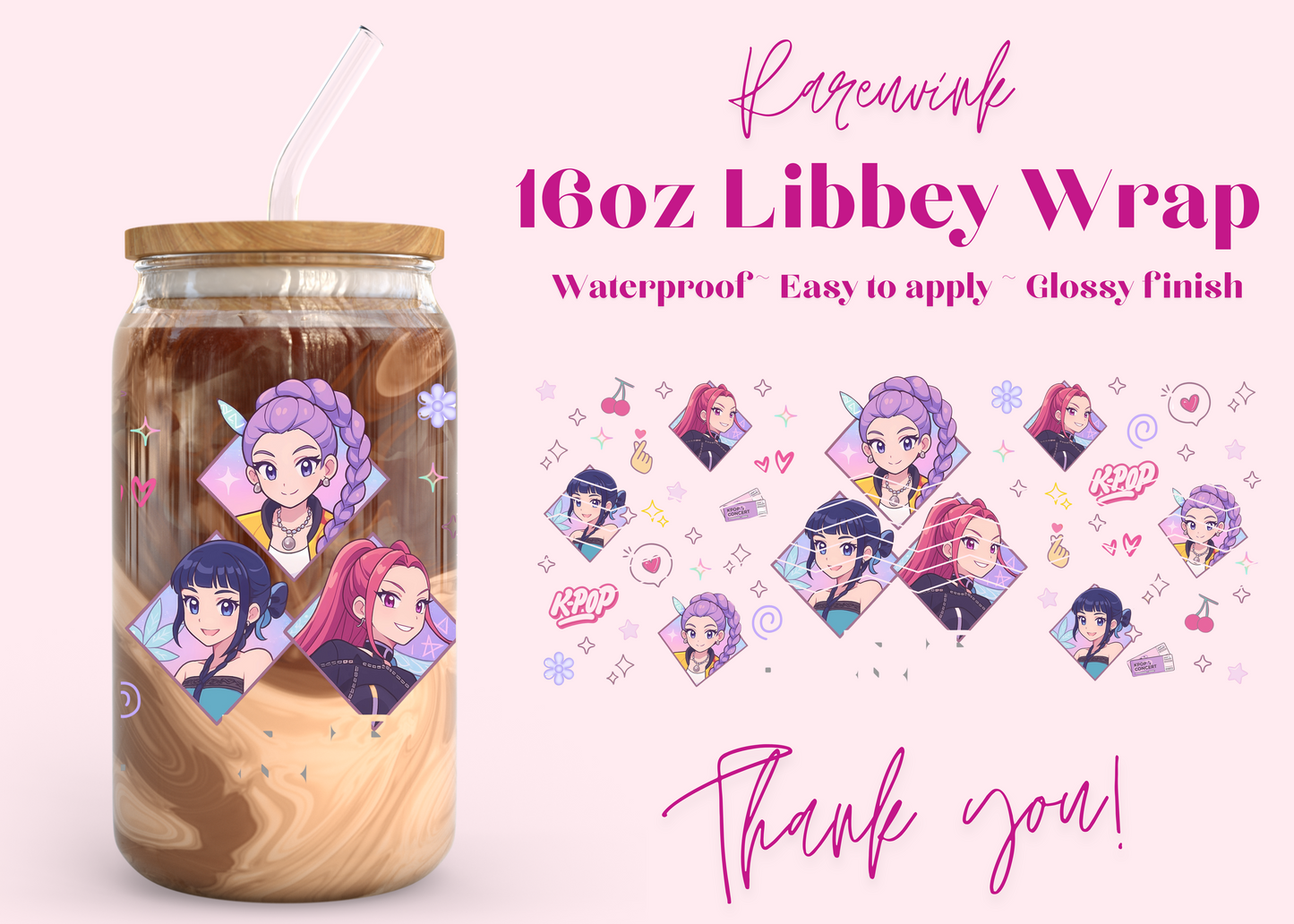 #1166 Demons 16oz UVDTF Wrap