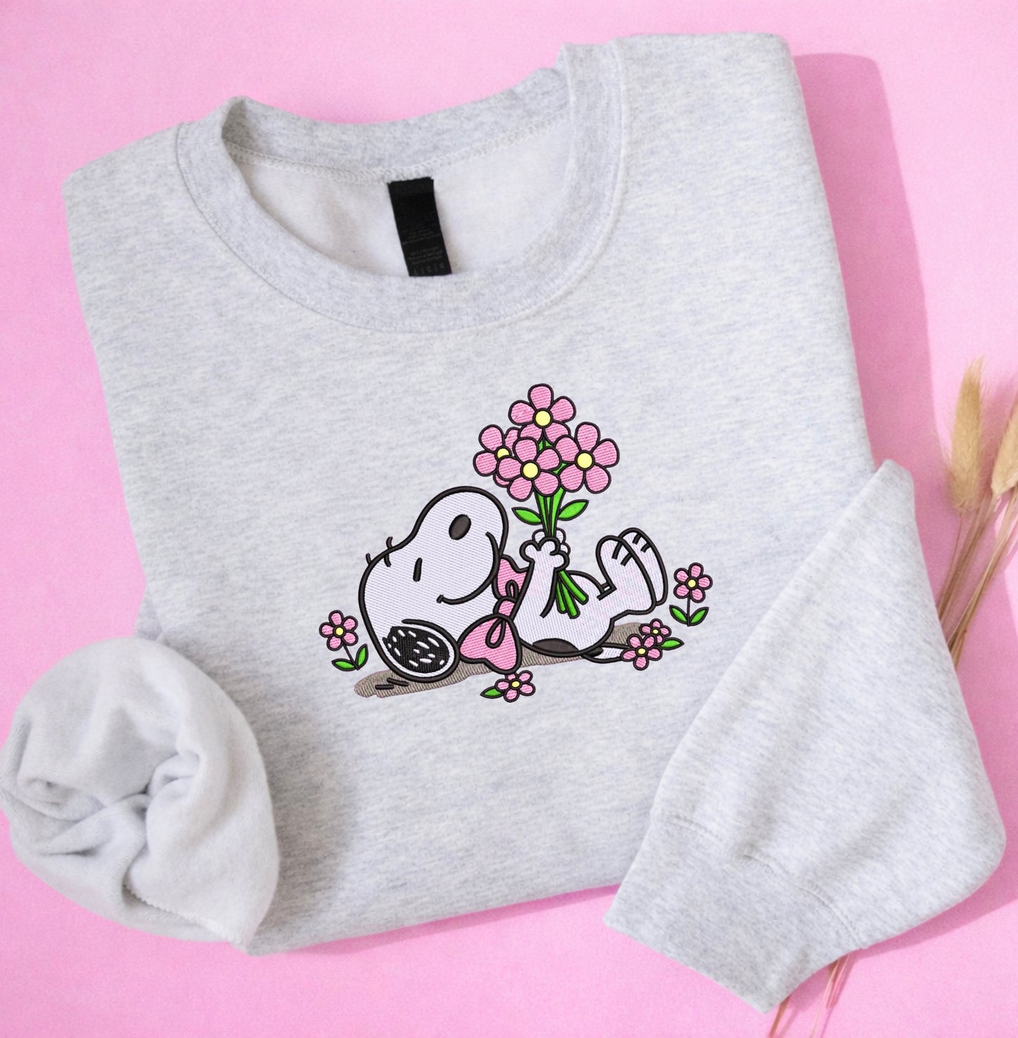 Snoopy Spring Embroidered Sweatshirt