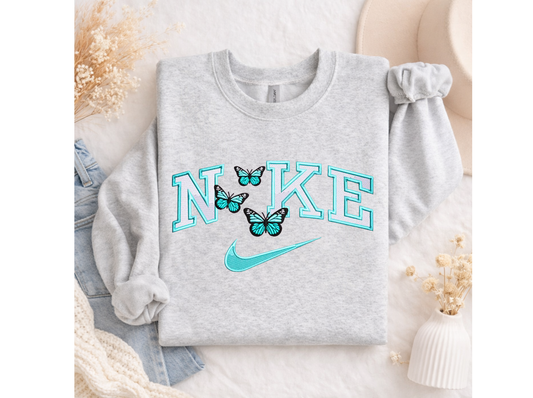 NKE Butterfly Embroidered Sweatshirt