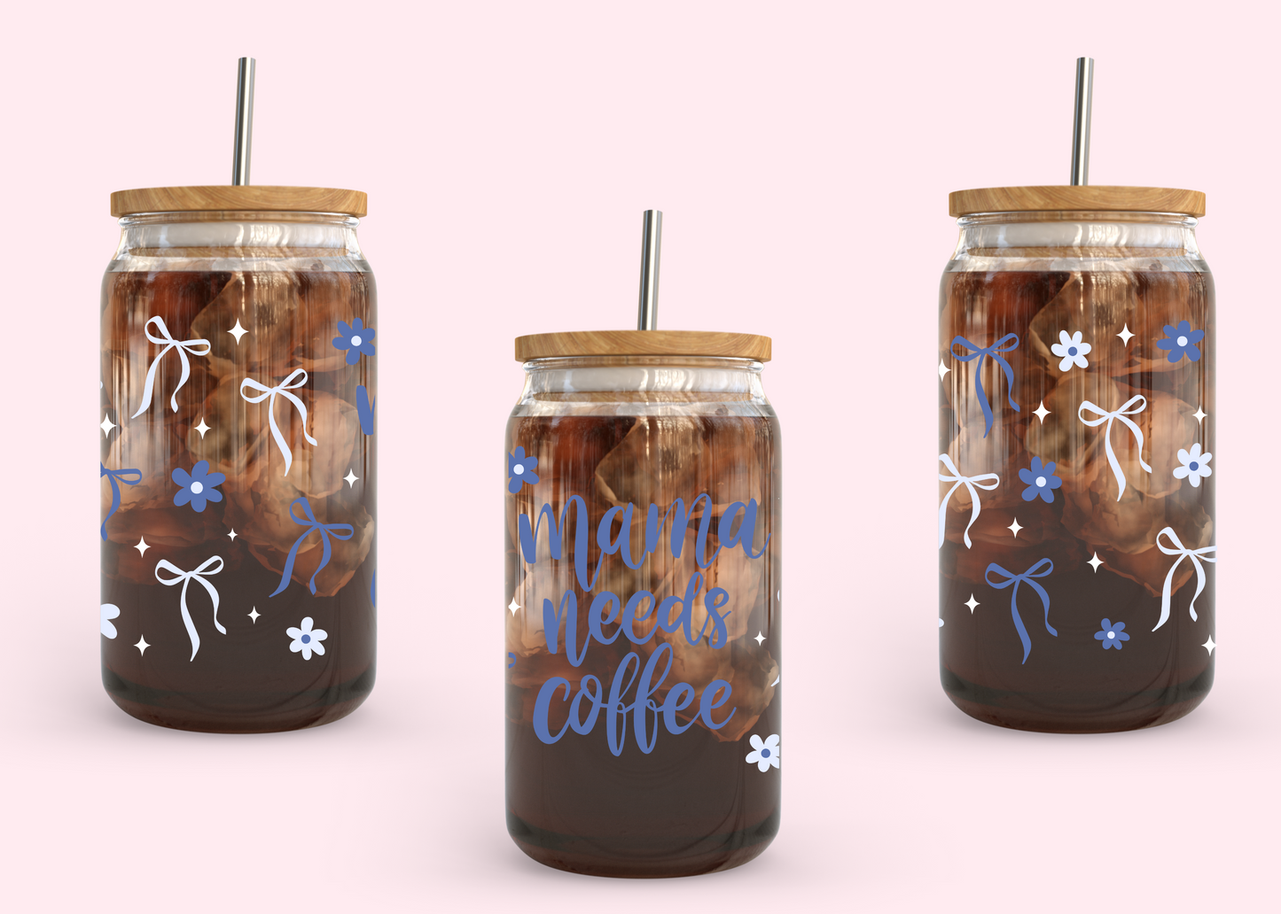 #987 Mama Needs Coffee 16oz UVDTF Wrap
