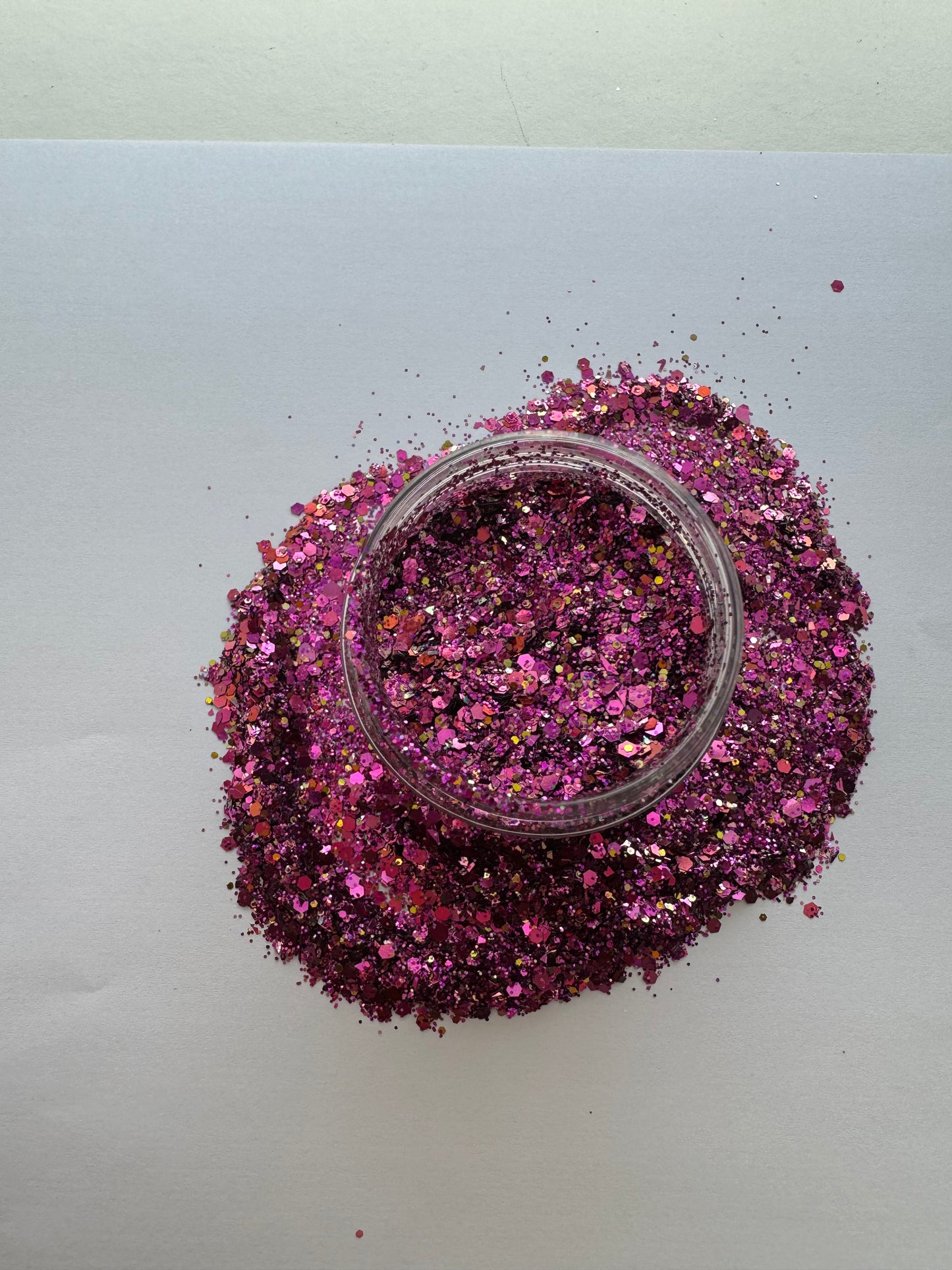 Fuchsia Glitter 2oz Jar