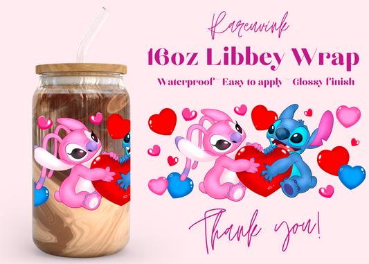 #928 Stitch Gf Love 16oz UVDTF Wrap