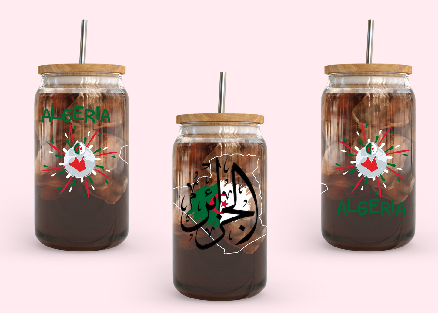 #976 Algeria 16oz UVDTF Wrap