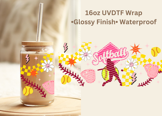 #702 Softball 16oz UVDTF Wrap