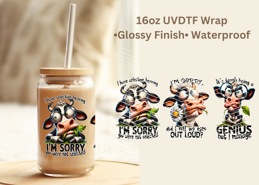 #616 Funny Cow 16oz UVDTF Wrap